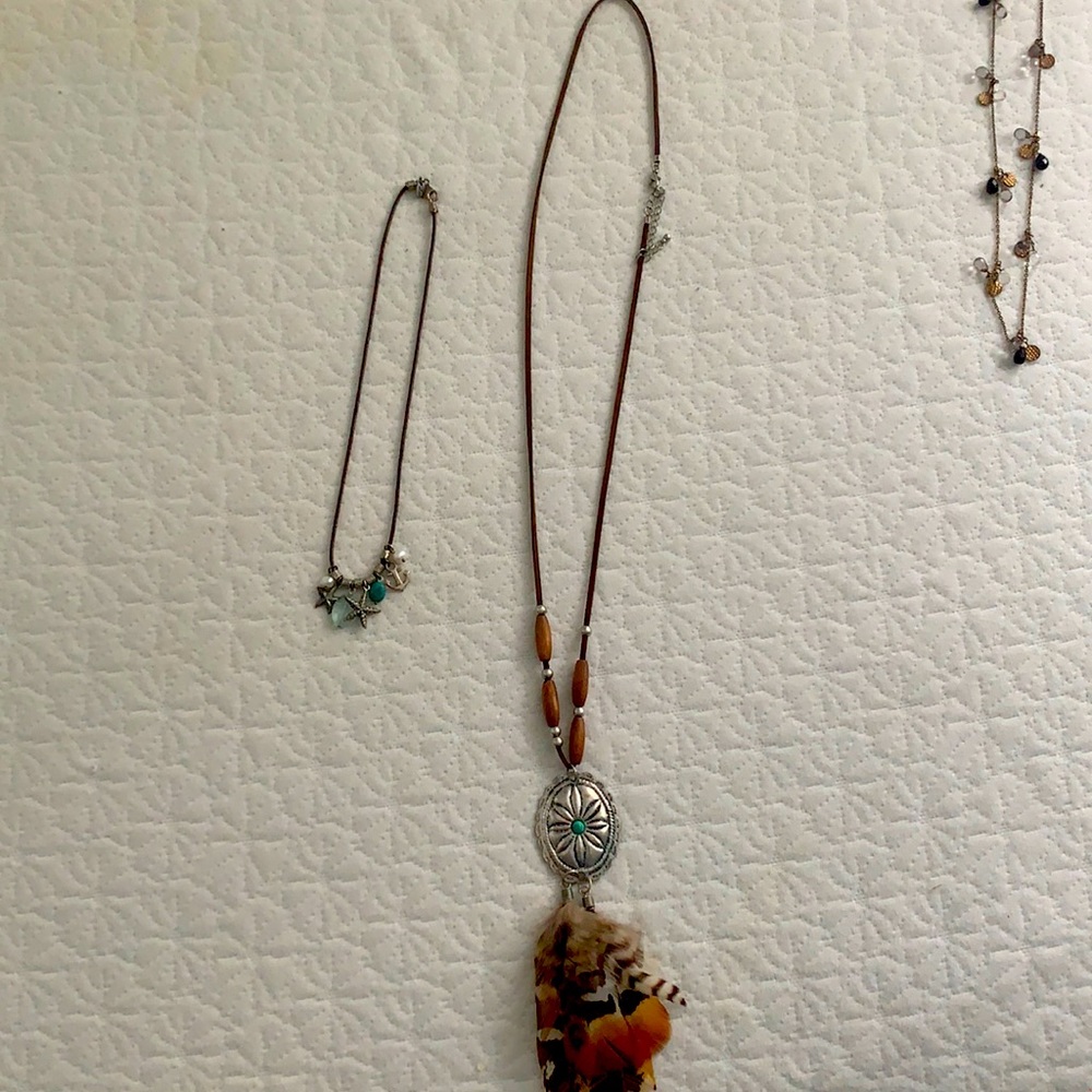 Leather necklaces
